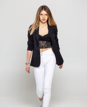 Cropped utility jacket